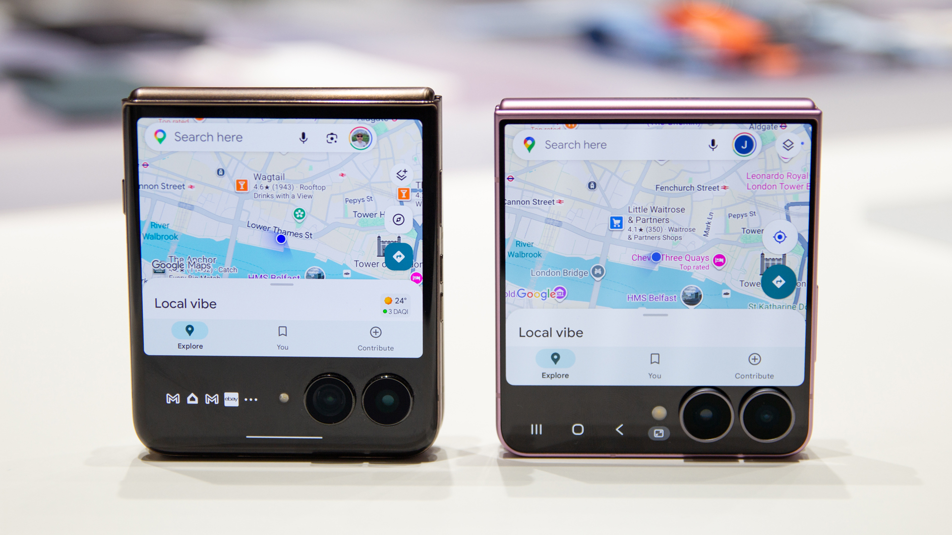 Samsung Galaxy Z Flip 8 and Moto Razr 70 Ultra