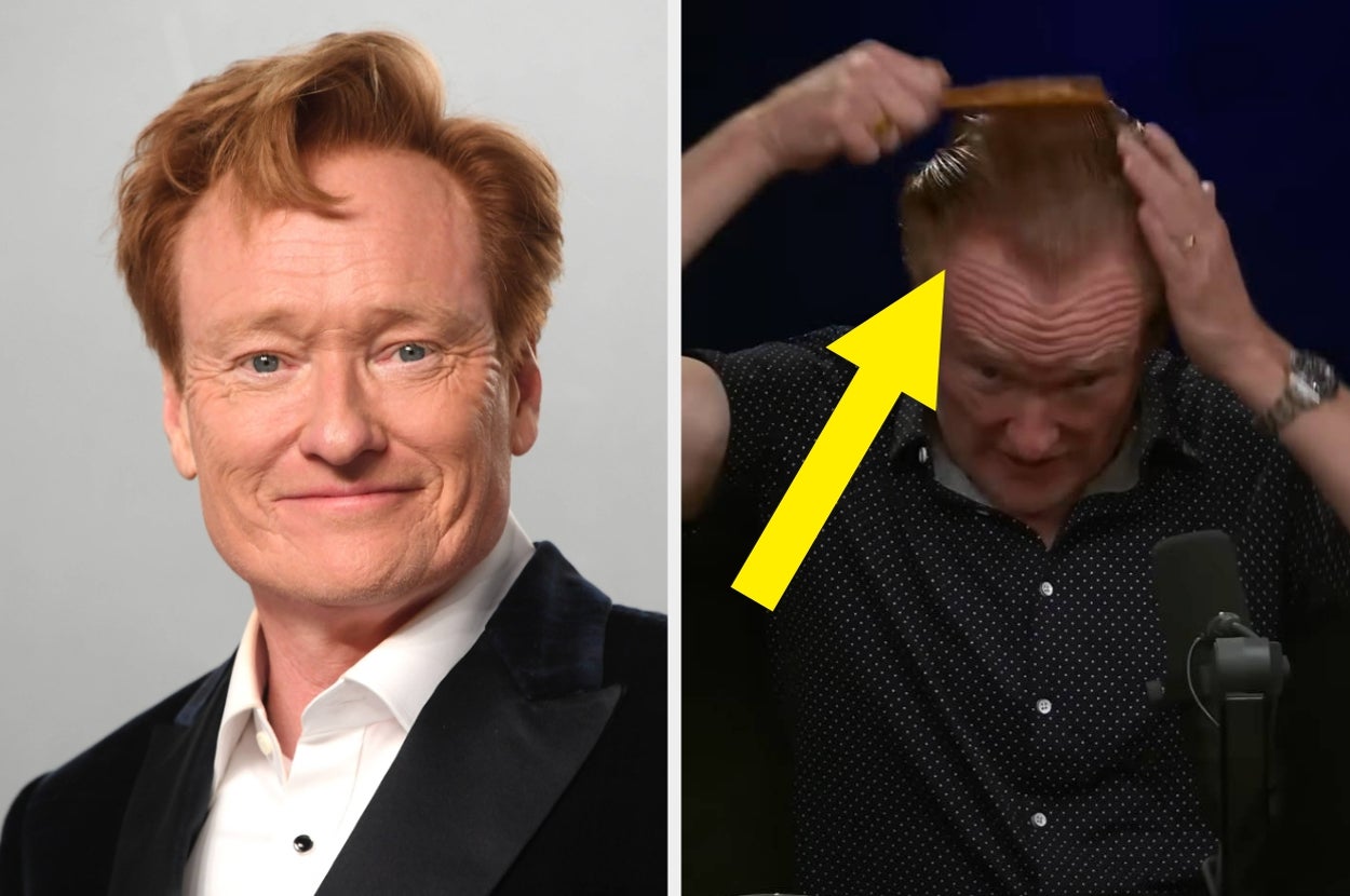 Conan O’Brien explained the story behind his “greasy” hair transformation