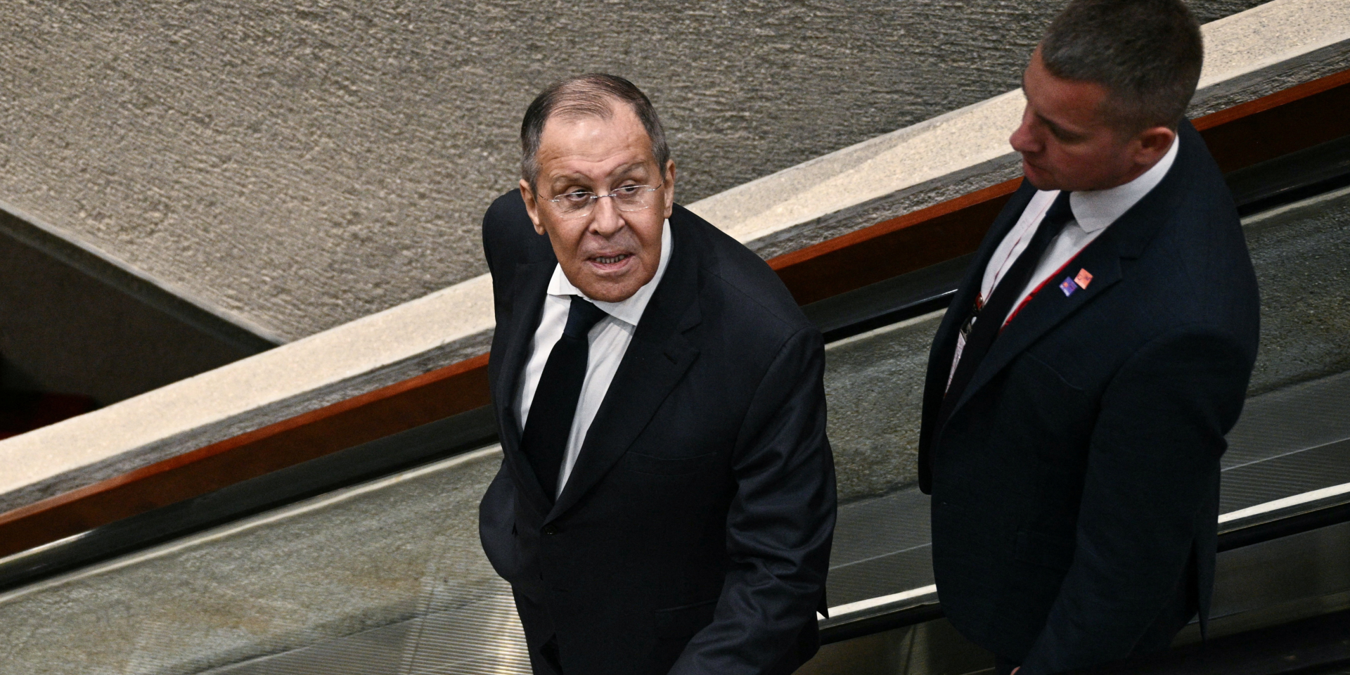 Russian Foreign Minister Sergei Lavrov after a meeting with U.S. Secretary of State Marco Rubio, July 23, 2026
