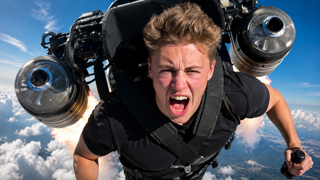 Good luck - then they strapped a real jetpack to my back