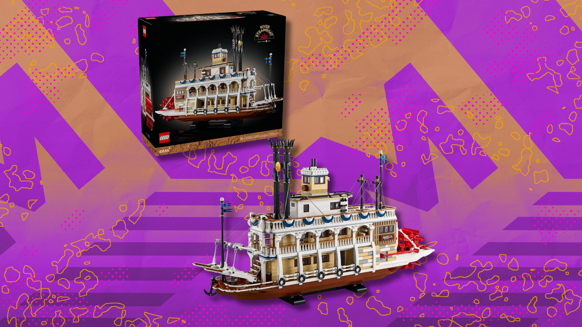 Go rollin' on the river with 15% off this LEGO Ideas River Steamboat set