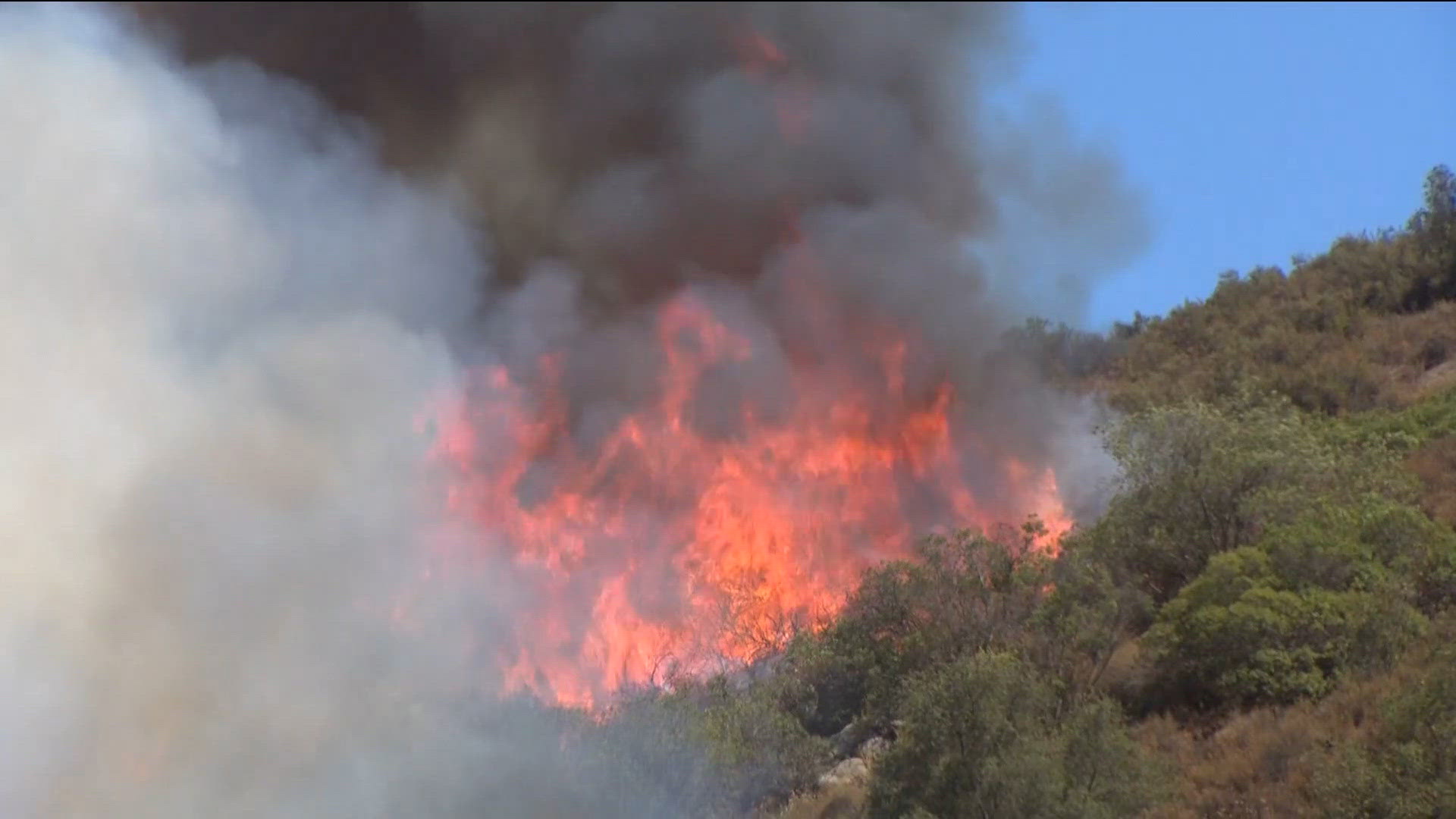 Creelman fire | Brush fire in Ramona destroys 1 structure