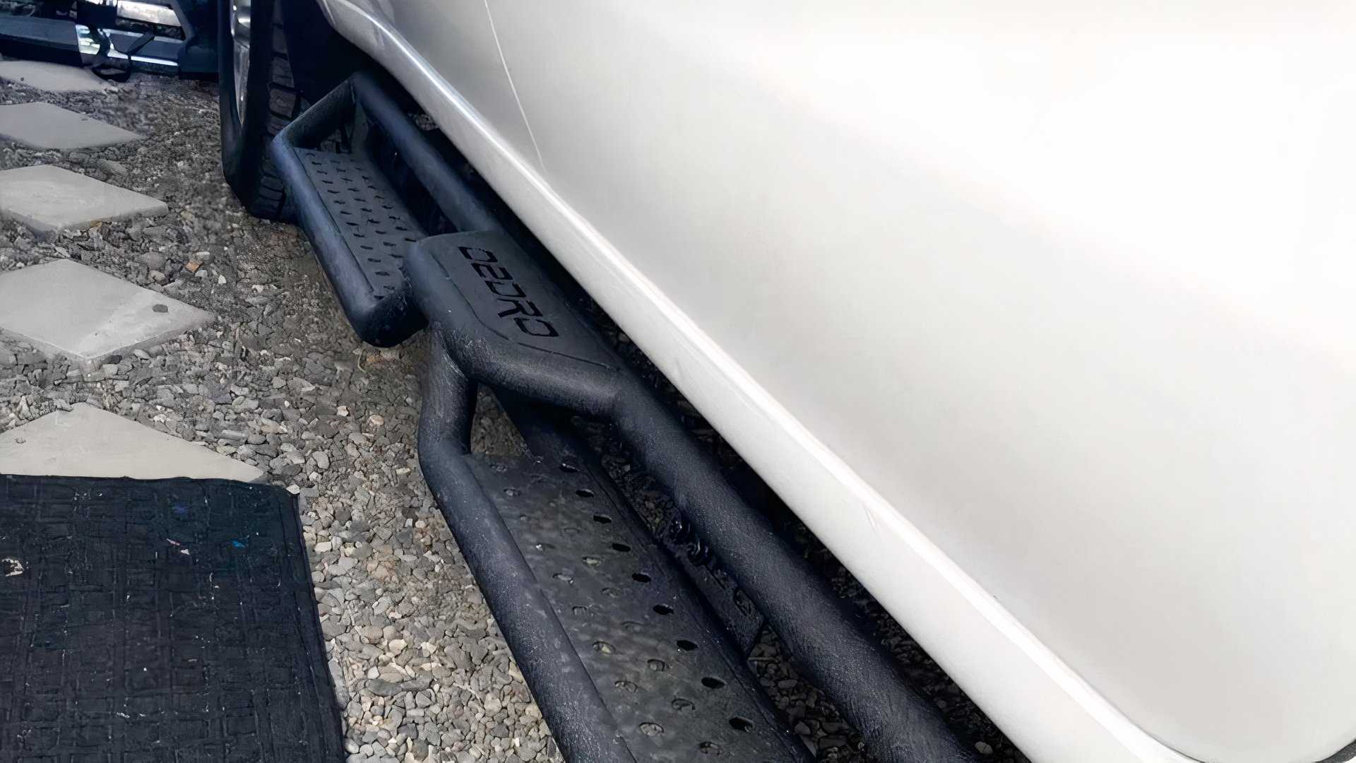OEDRO Running Board White Truck