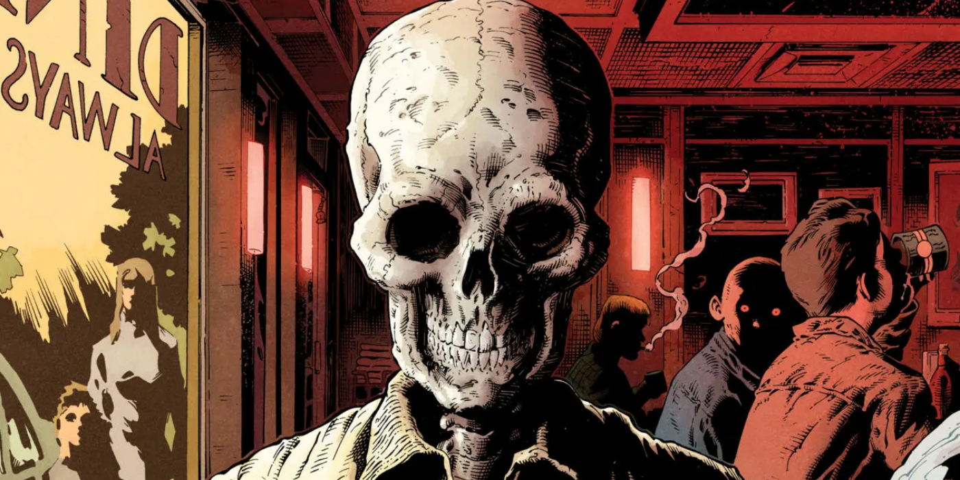 A skeleton from stillwater comic