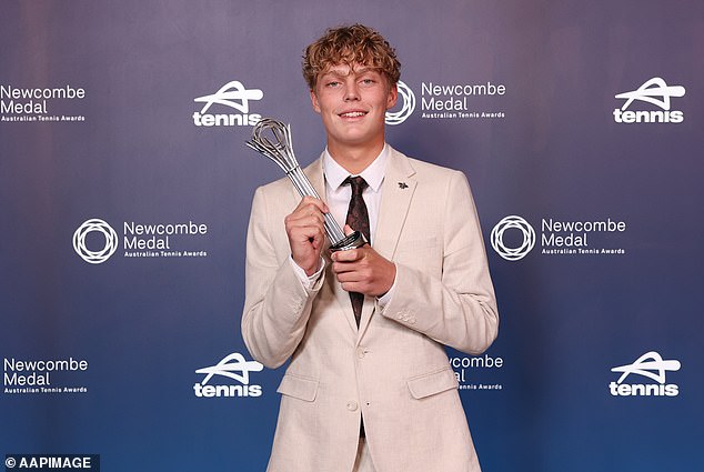 Hewitt (pictured) is regarded as one of tennis' brightest prospects