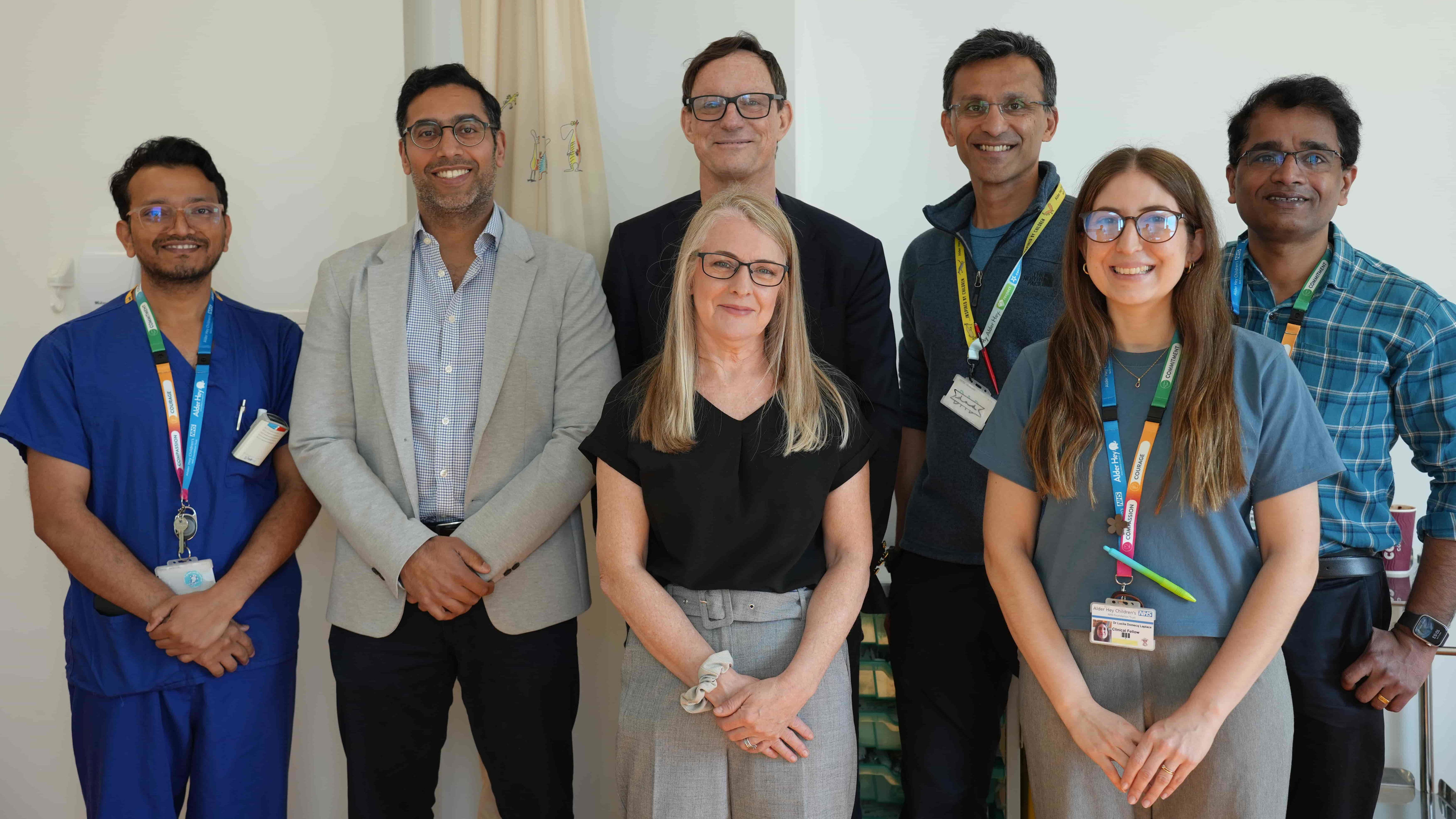 Members of Alder Hey's specialist team, including consultant neurosurgeon Vejay Vakharia