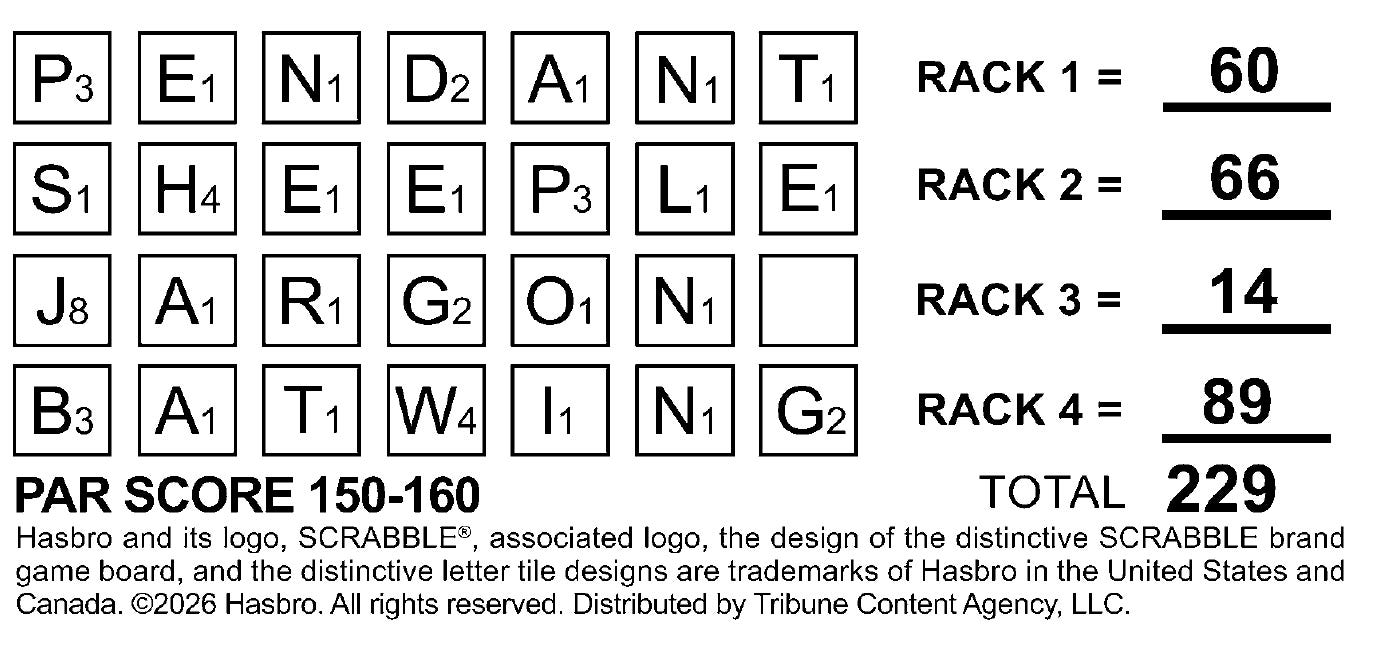 Puzzle solutions for Thursday, Jul. 23, 2026