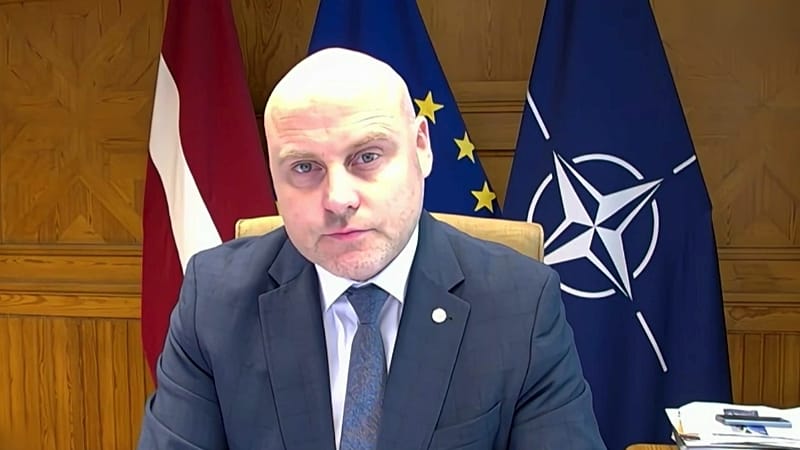 Putin stepping up hybrid war on Latvia because he’s losing in Ukraine, PM Kulbergs says