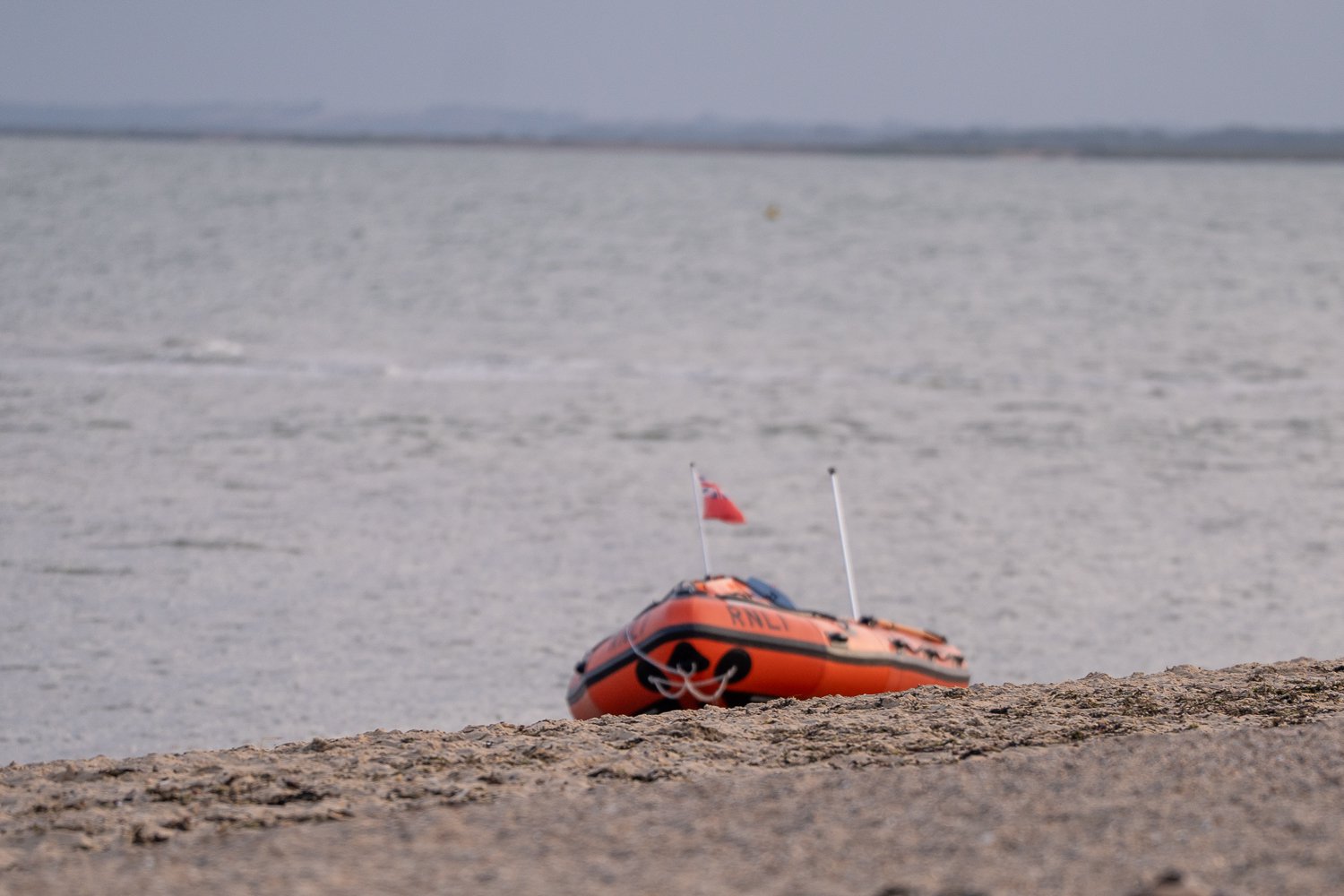 An RNLI lifeboat pictured on the beach