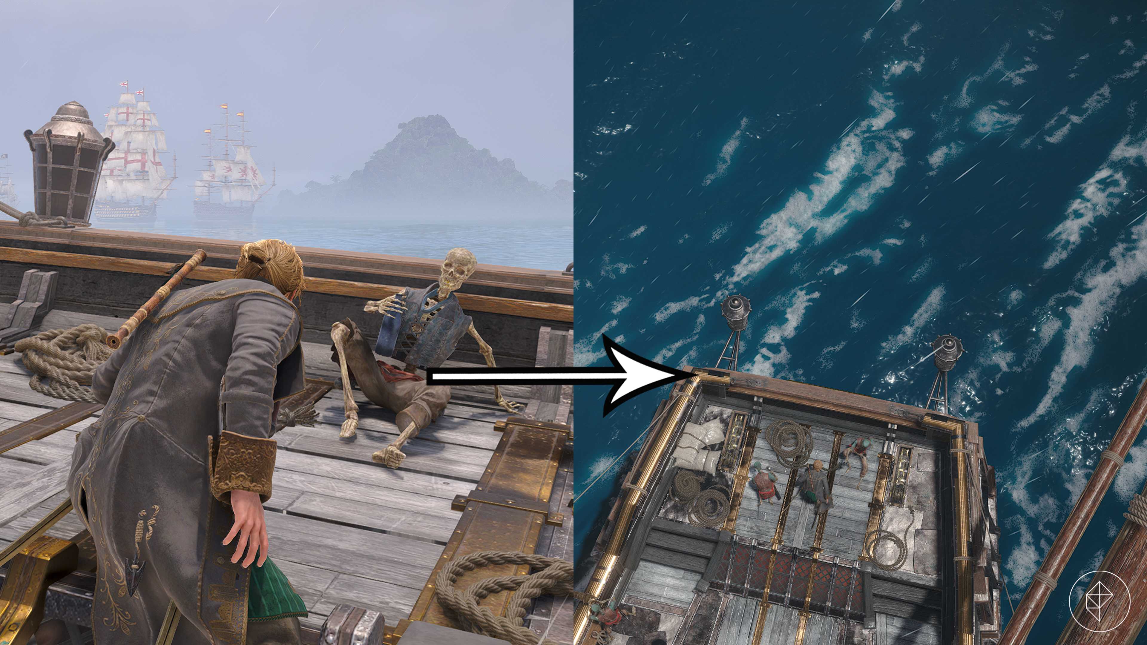 The effects of a camera mod in Assassin's Creed Black Flag Resynced.