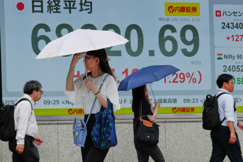 World shares are mixed and Mideast tensions push Brent crude past $98