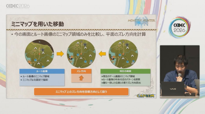 Using mini-map area comparison to navigate via the mini-map ©Capcom