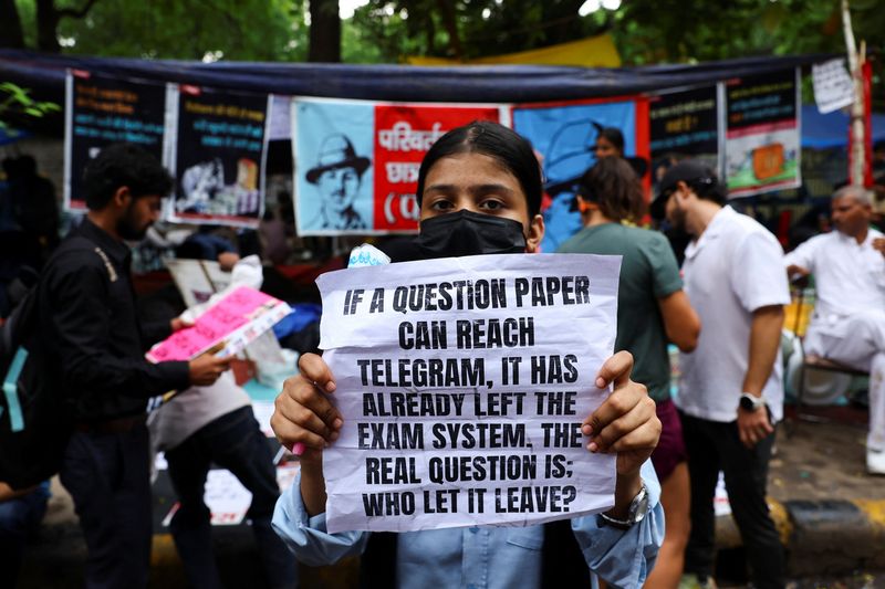 Supporters of India's Cockroach Janata Party (CJP) continue their protests in New Delhi