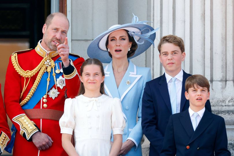 Prince Willian with his three children