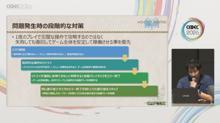 Providing step-by-step solutions for appropriate error handling ©Capcom