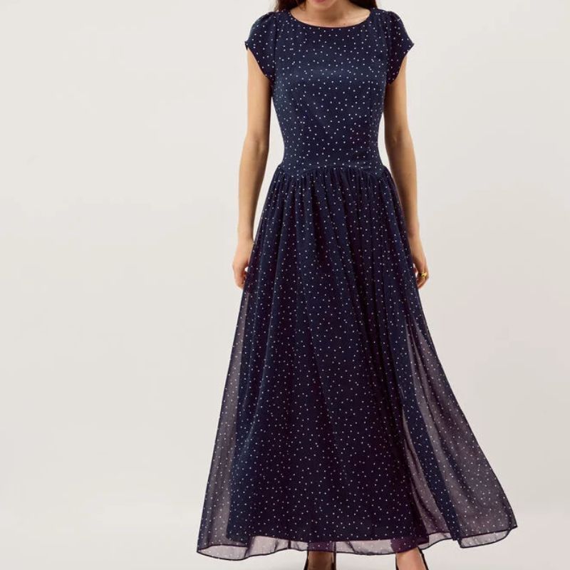 Monsoon, polka dot midi dress