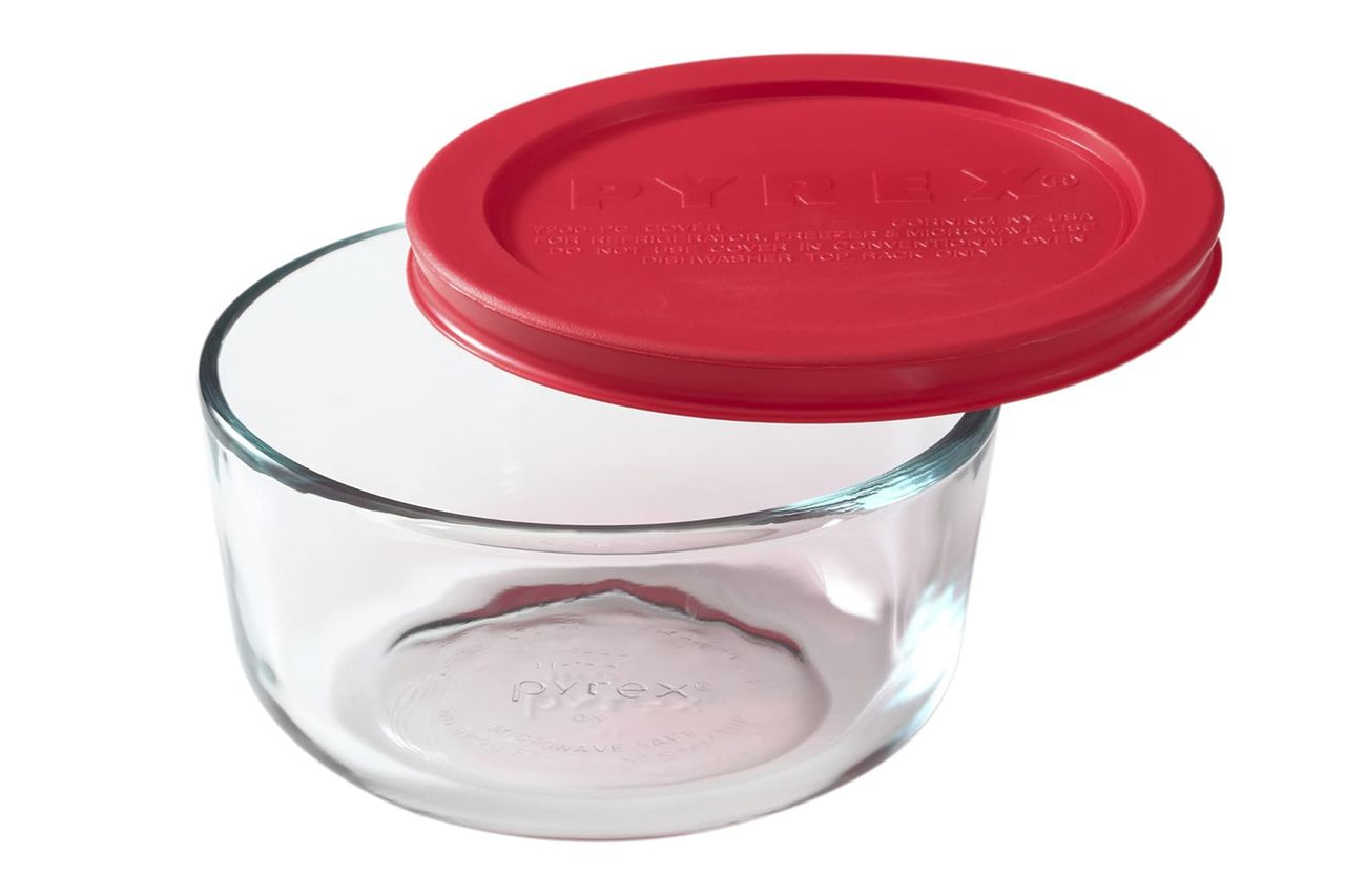 Pyrex Simply Store 2-Cup Single Glass Food Storage Container with Lid