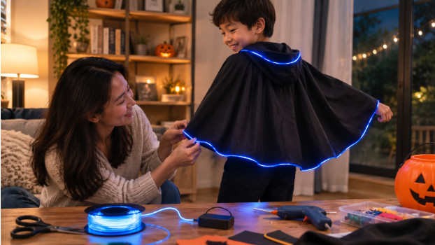 EL wire: Turn ordinary crafts into something people actually notice