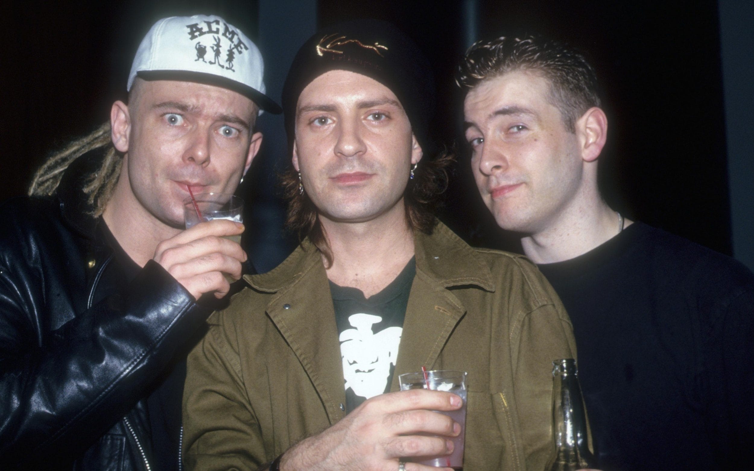 Members of the band Jesus Jones at Club USA, 1993. United States