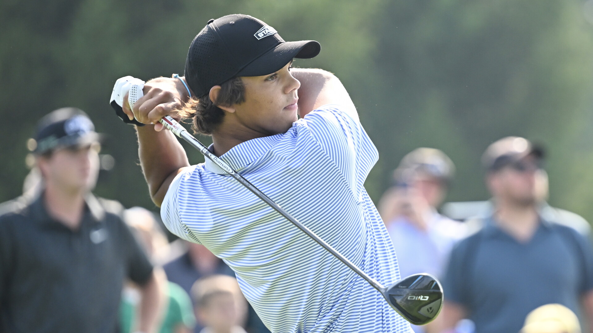 Charlie Woods fails to advance to US Junior Amateur match play after being bothered by camera click