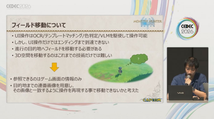 Field movement could not be achieved through UI recognition alone ©Capcom