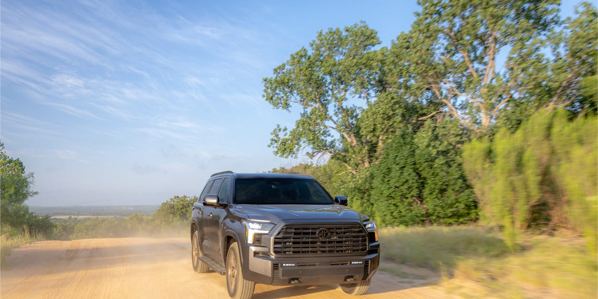 The Toyota Sequoia Trailhunter is an off-road-ready three-row SUV