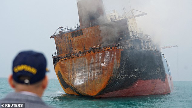Previous Iranian attacks on an Iraq vessel moving through the Strait of Hormuz