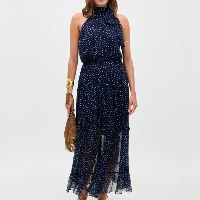 Alex Jones' polka dot midi dress from Rixo