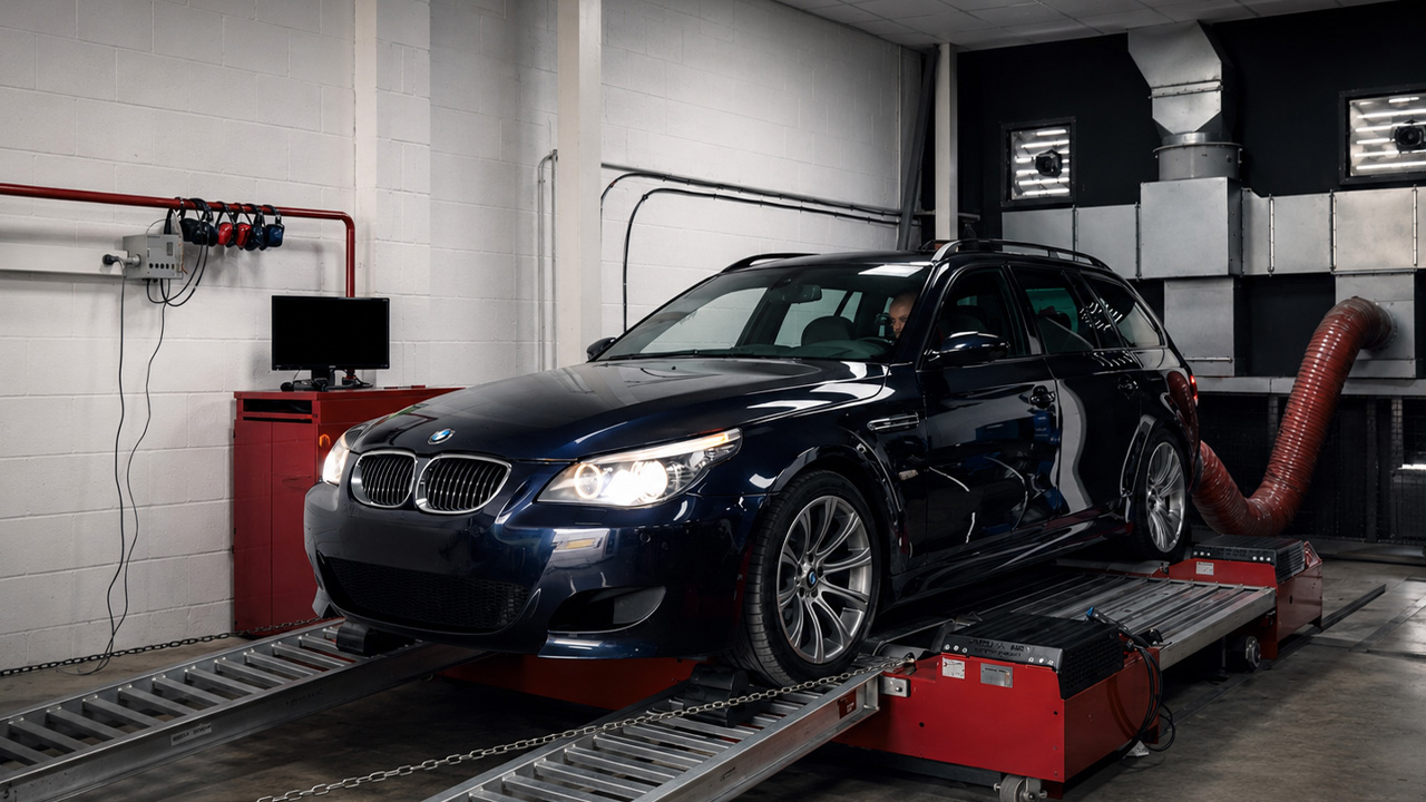 This V10 BMW M5 touring still makes serious power