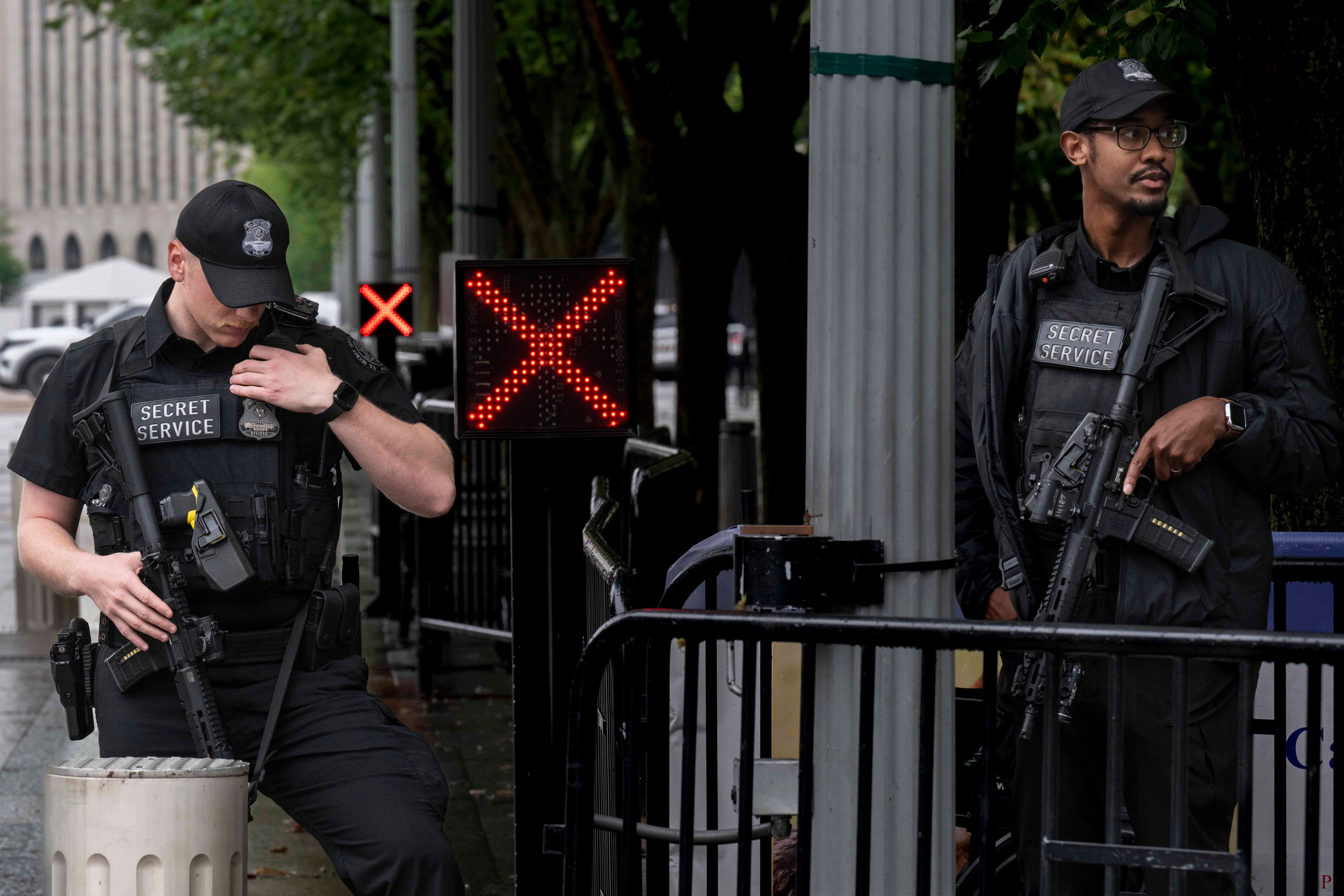 The Secret Service and the FBI took notice of the story, and were angered at the publication of operational details, one source said. Pictured: Secret Service agents man an access gate to the White House compound on May 24 (Getty Images)