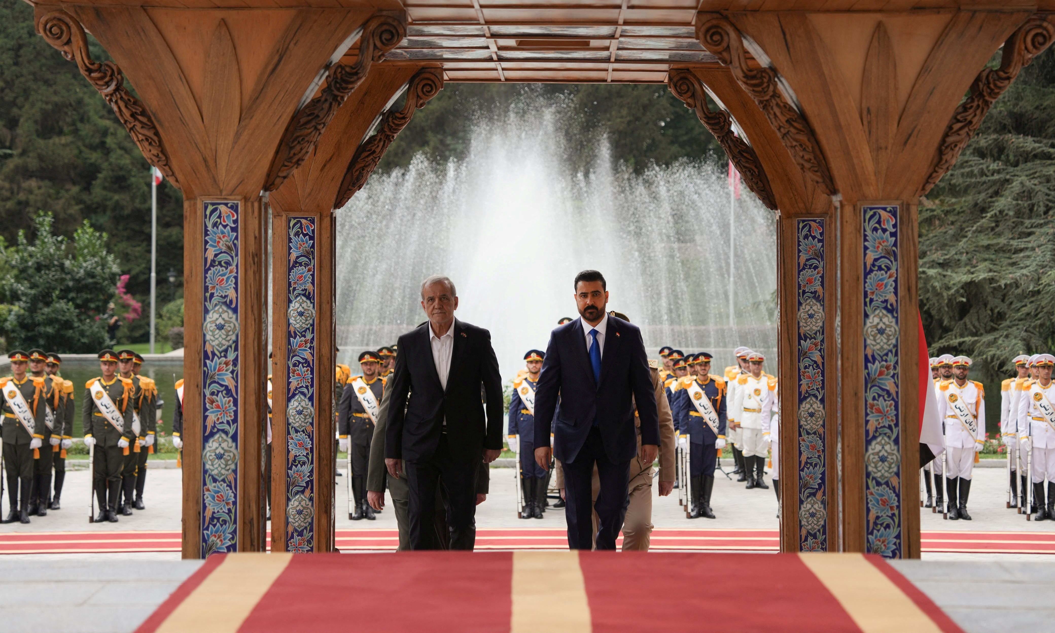 Iraqi Prime Minister Ali al-Zaidi arrives in Iran to meet with President Masoud Pezeshkian