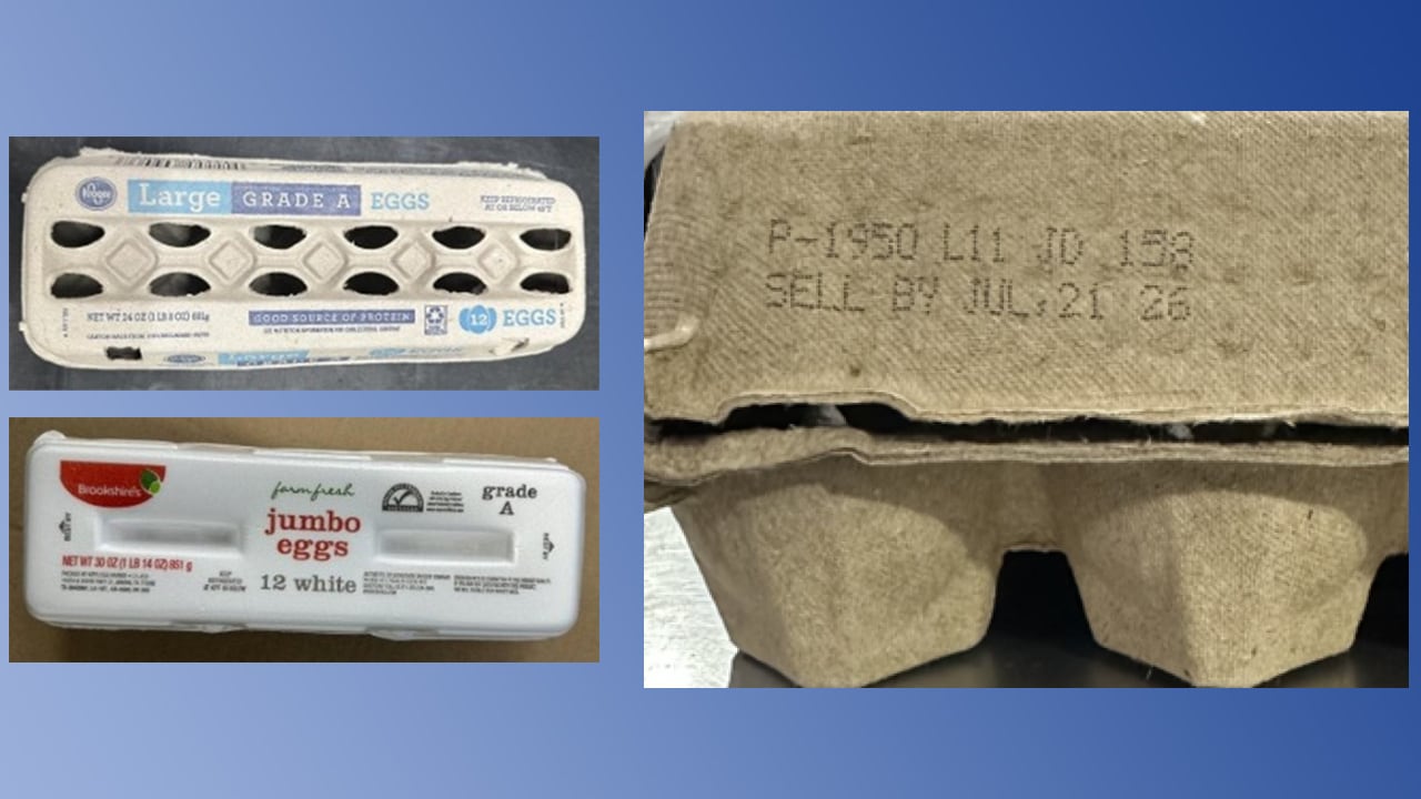 Recall alert: 1.6M eggs recalled for possible Salmonella Enteritidis contamination