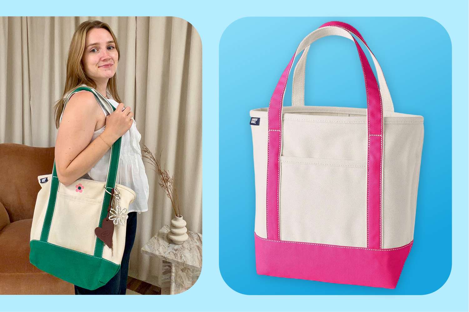 I took this under-$40 canvas tote bag on a 10-day trip — it held my laptop, 2 books, and more with room to spare