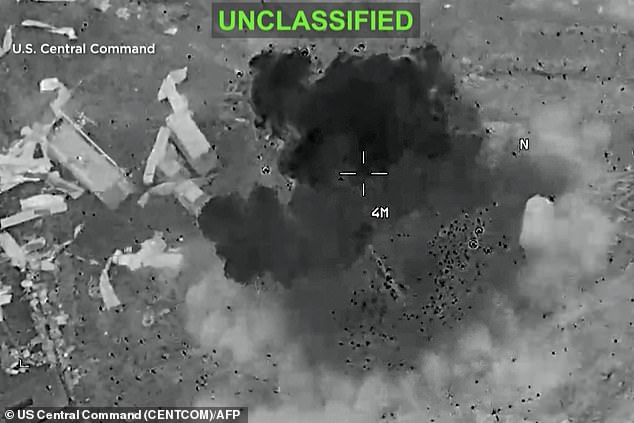 This screen grab made on July 23, 2026 from handout video footage released by the US Central Command (CENTCOM) on July 22, 2026 shows US forces launching what the military says are precision strikes against Iran for the twelth consecutive night