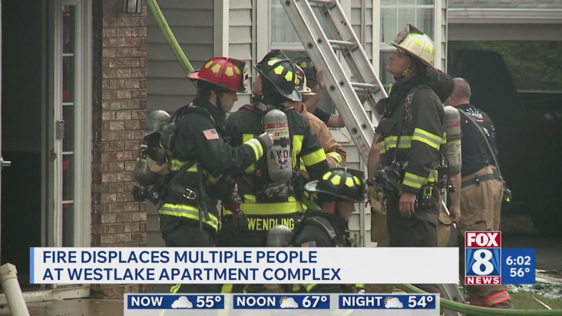 Fire displaces residents at Westlake apartment