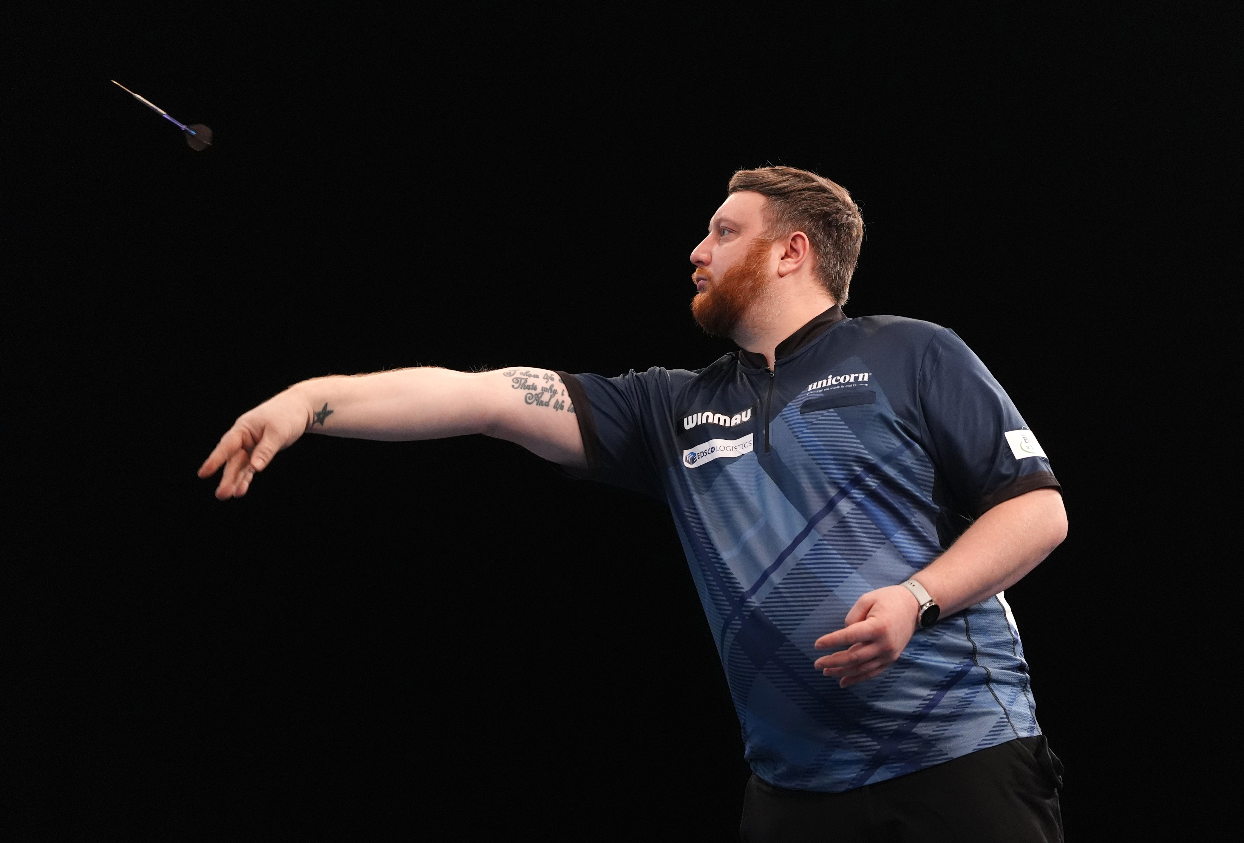 Cameron Menzies in the World Matchplay second round (PA)
