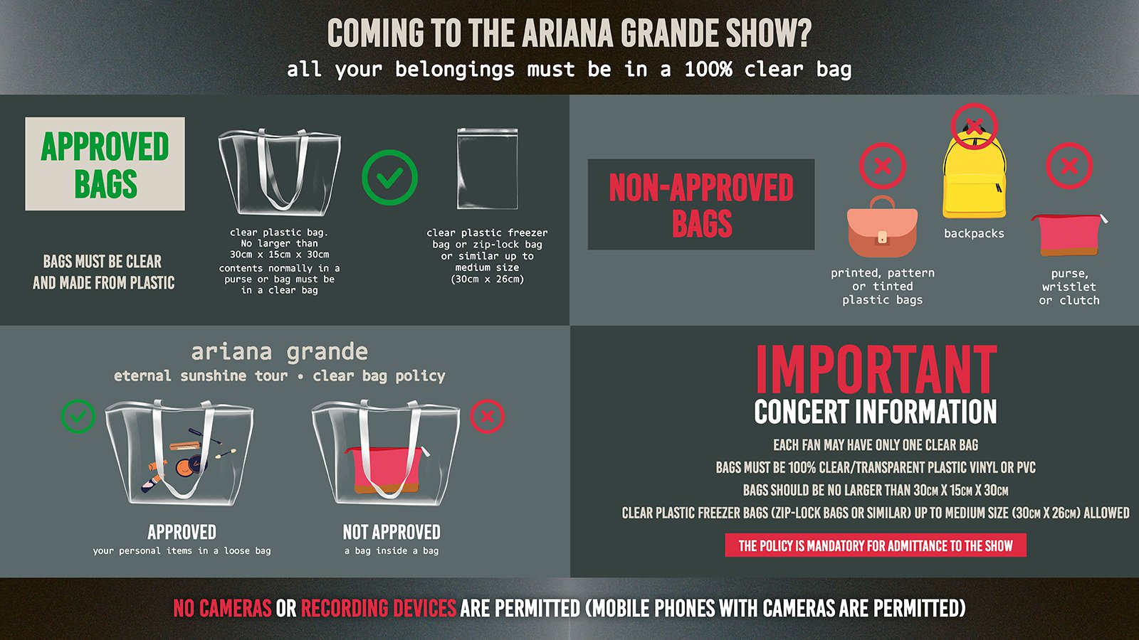 Ariana Grande confirms rule change for London Eternal Sunshine tour