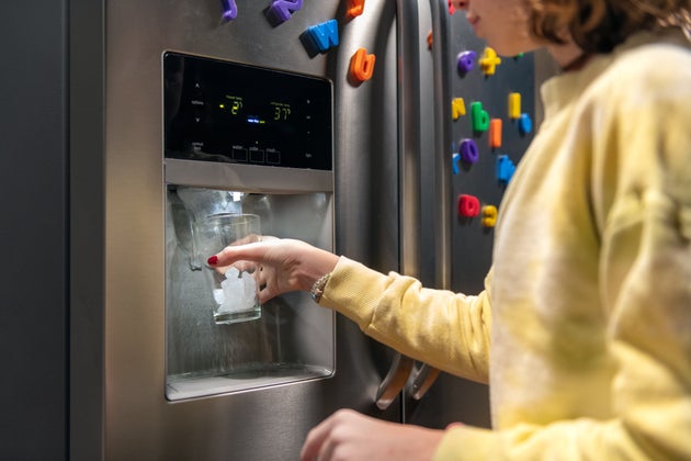 If you kick ice cubes under the fridge when they drop, you need to stop immediately
