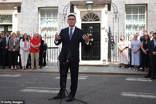 Mr Burnham took power on Monday vowing to bring back 'hope' after winning the Makerfield by-election and orchestrating a coup against Sir Keir