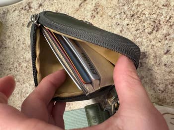 Open wallet showing contents