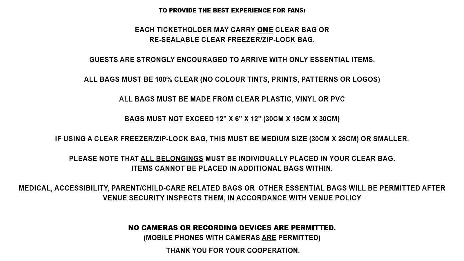 Ariana Grande confirms rule change for London Eternal Sunshine tour