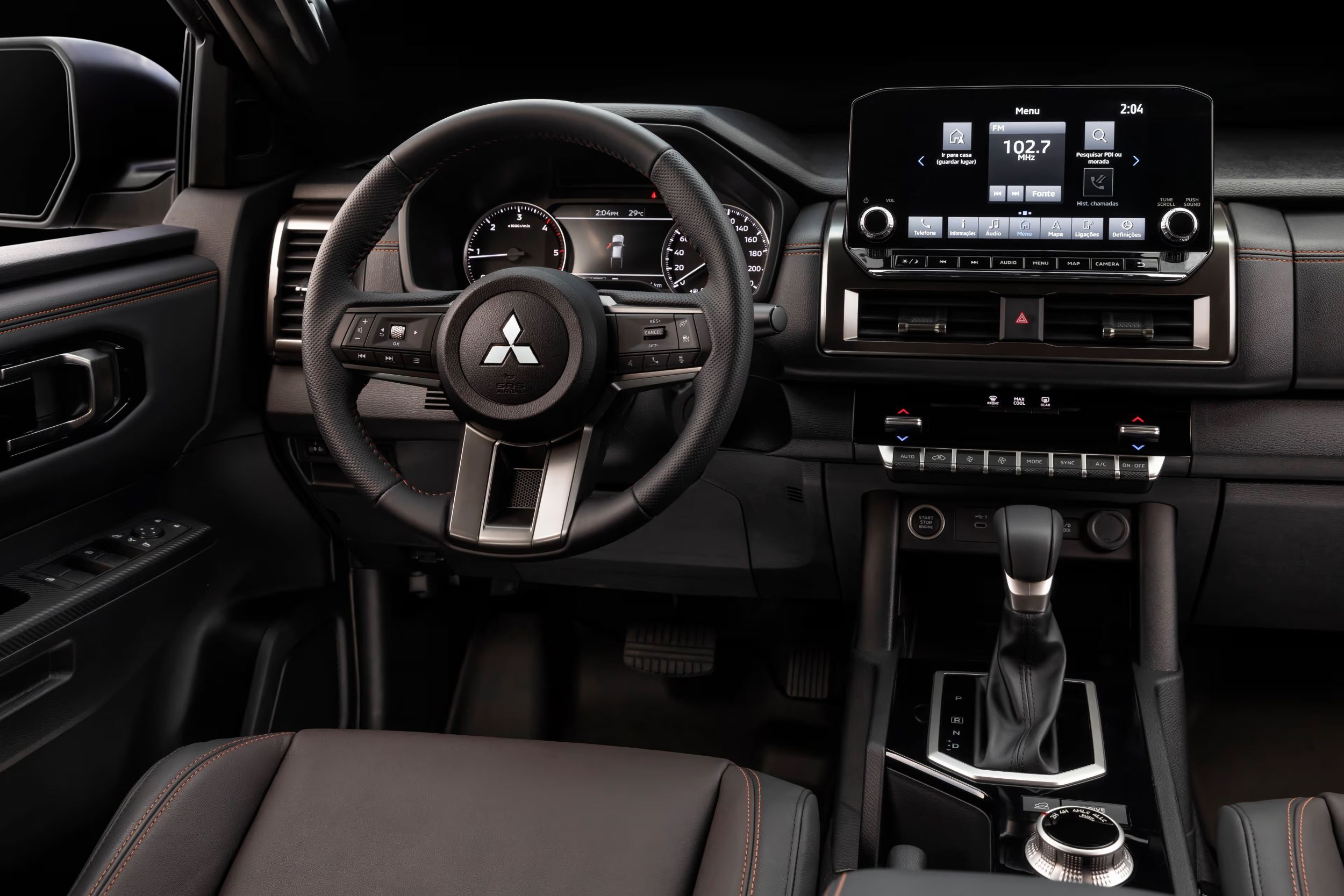 Mitsubishi’s $71,200 Brown Pickup Projects A Horse Onto The Pavement