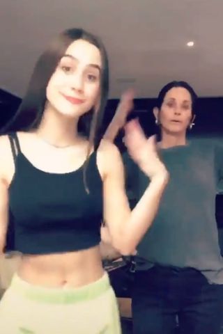 Courtney Cox and her daughter Coco