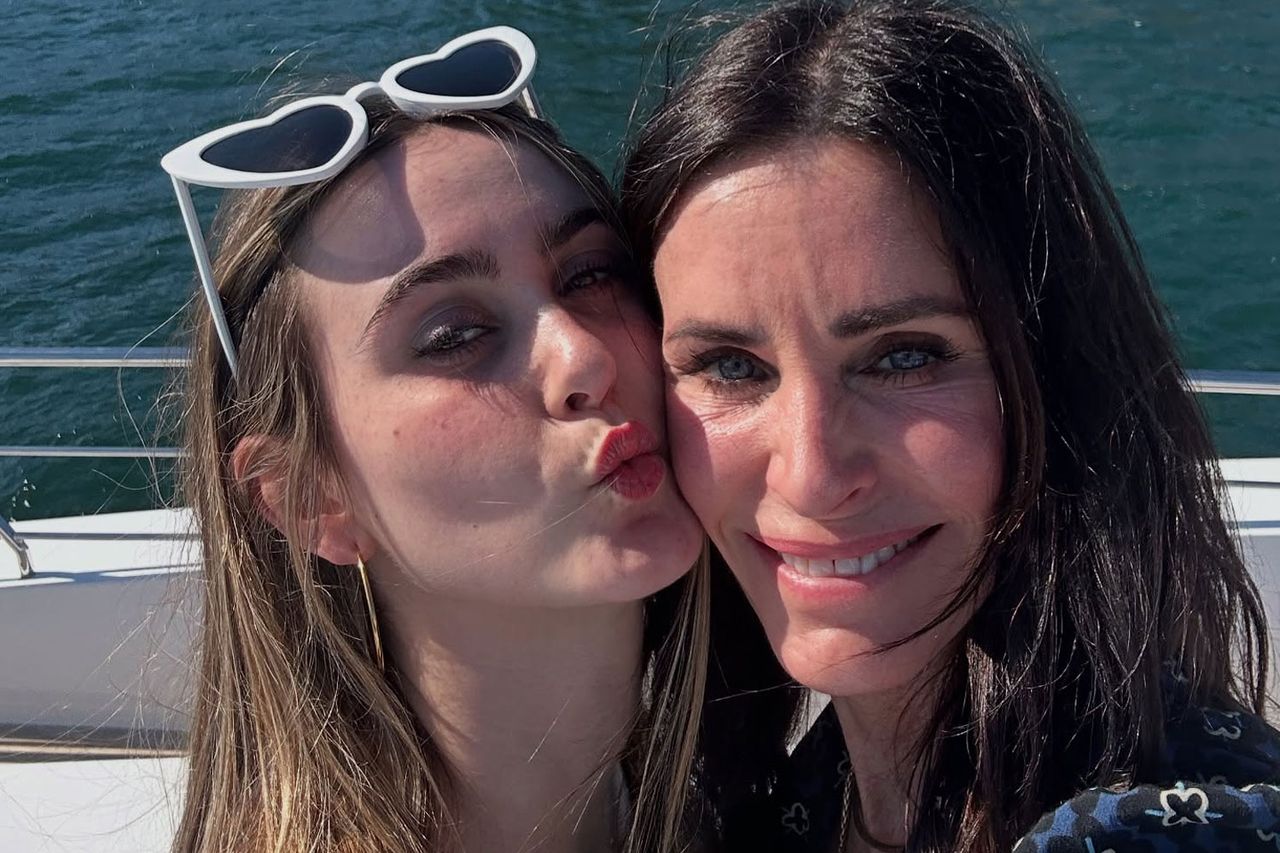Courtney Cox and her daughter Coco