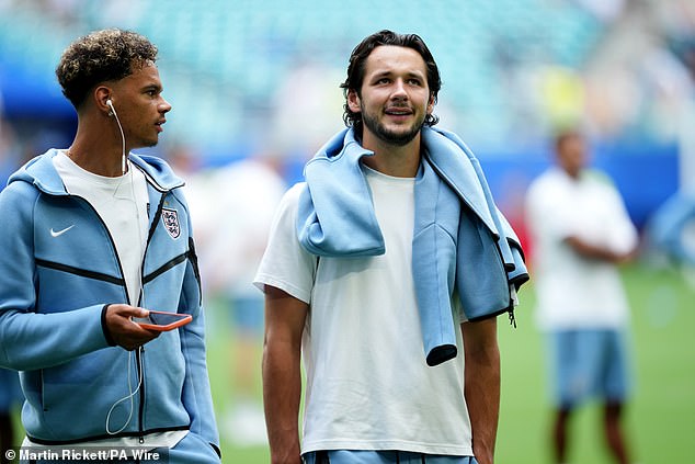 Leeds United are in talks to sign England international goalkeeper James Trafford (right)