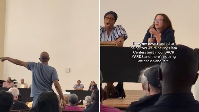 Georgia meeting on AI data center erupts as crowd chants, 'Vote her out!'