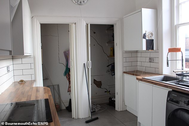 Residents described hearing vibrations through the wall 'like a sledgehammer' and believe the contractors damaged the property's supports