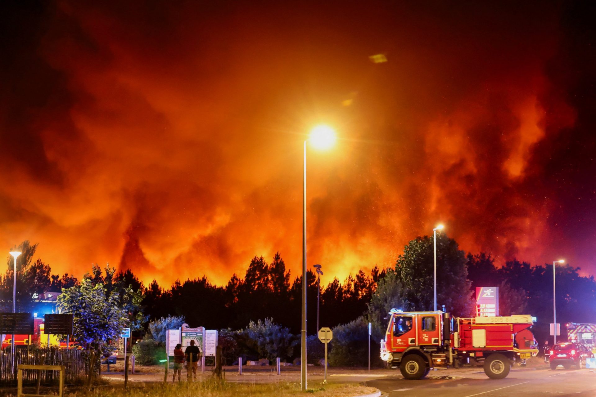 The out-of-control wildfires threatening European tourist hotspots, in pictures