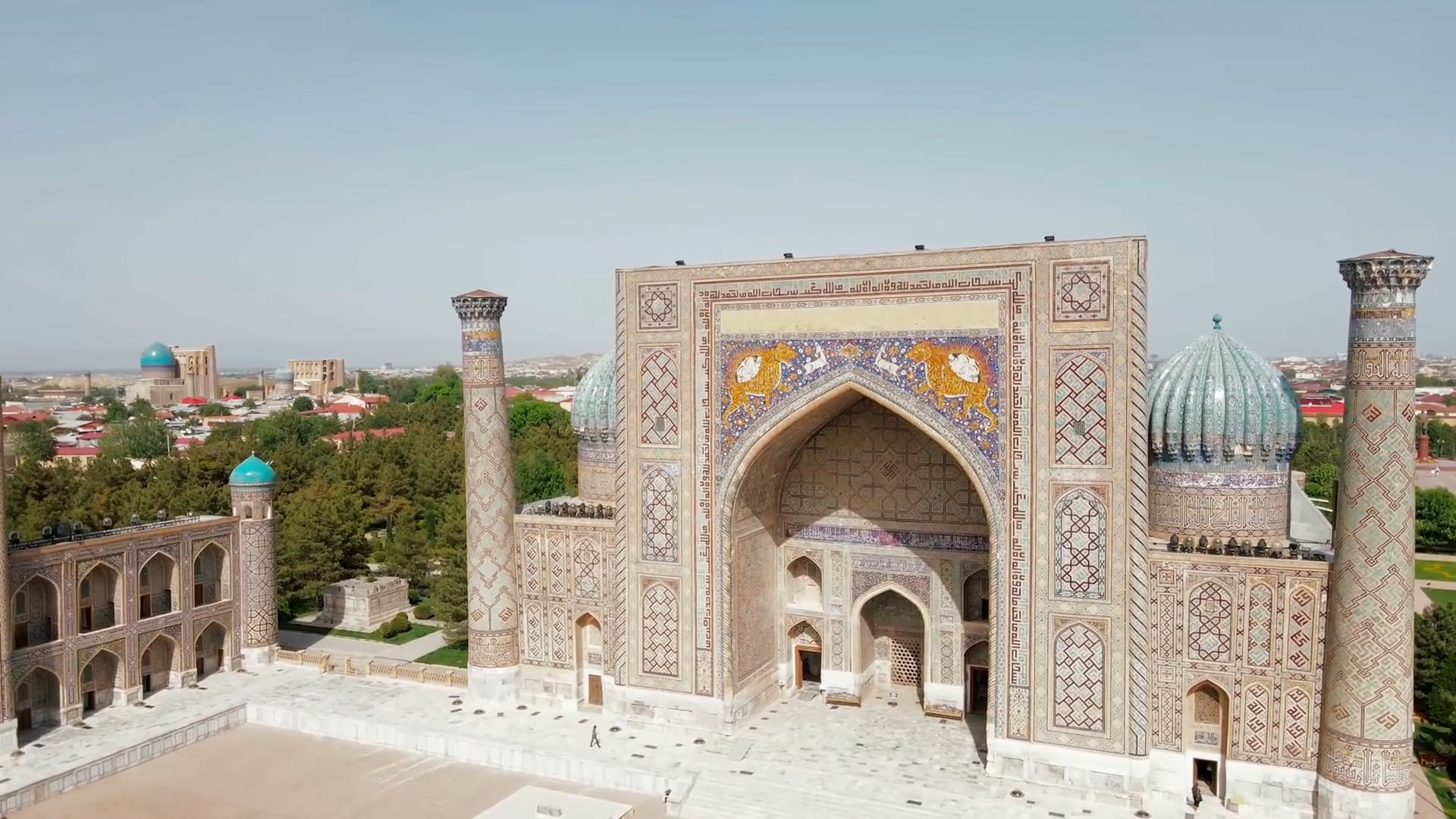 Samarkand's famous Registan Square like never before