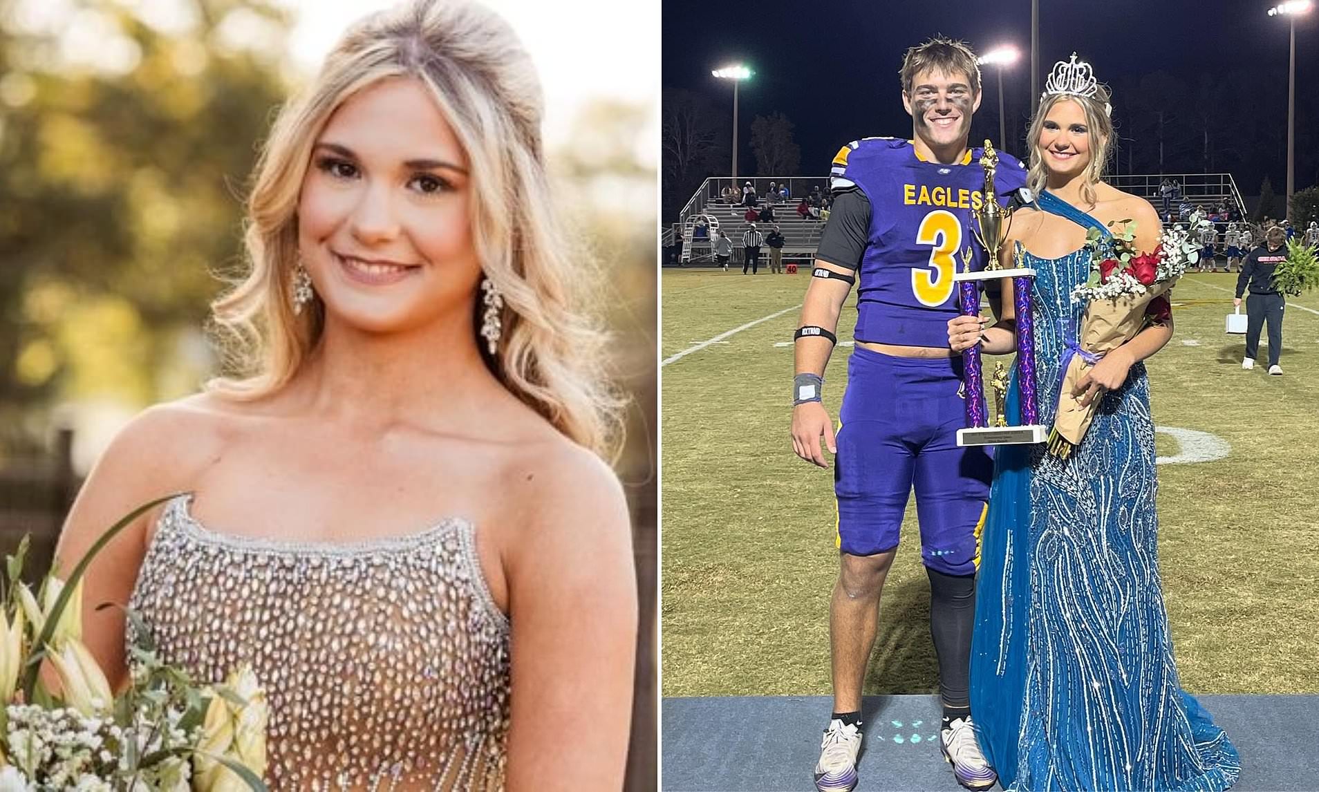 'Shining light' homecoming queen, 18, dies after brain aneurysm burst just weeks on from graduation